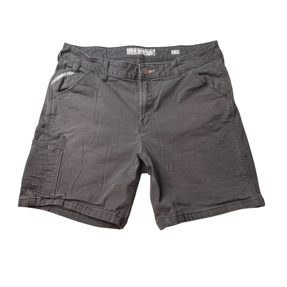 Ariat Shorts Mens 32 Grey Rebar Made Tough Perfect Rise Canvas Workwear 10039151